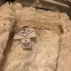 Suede and Sherpa vest